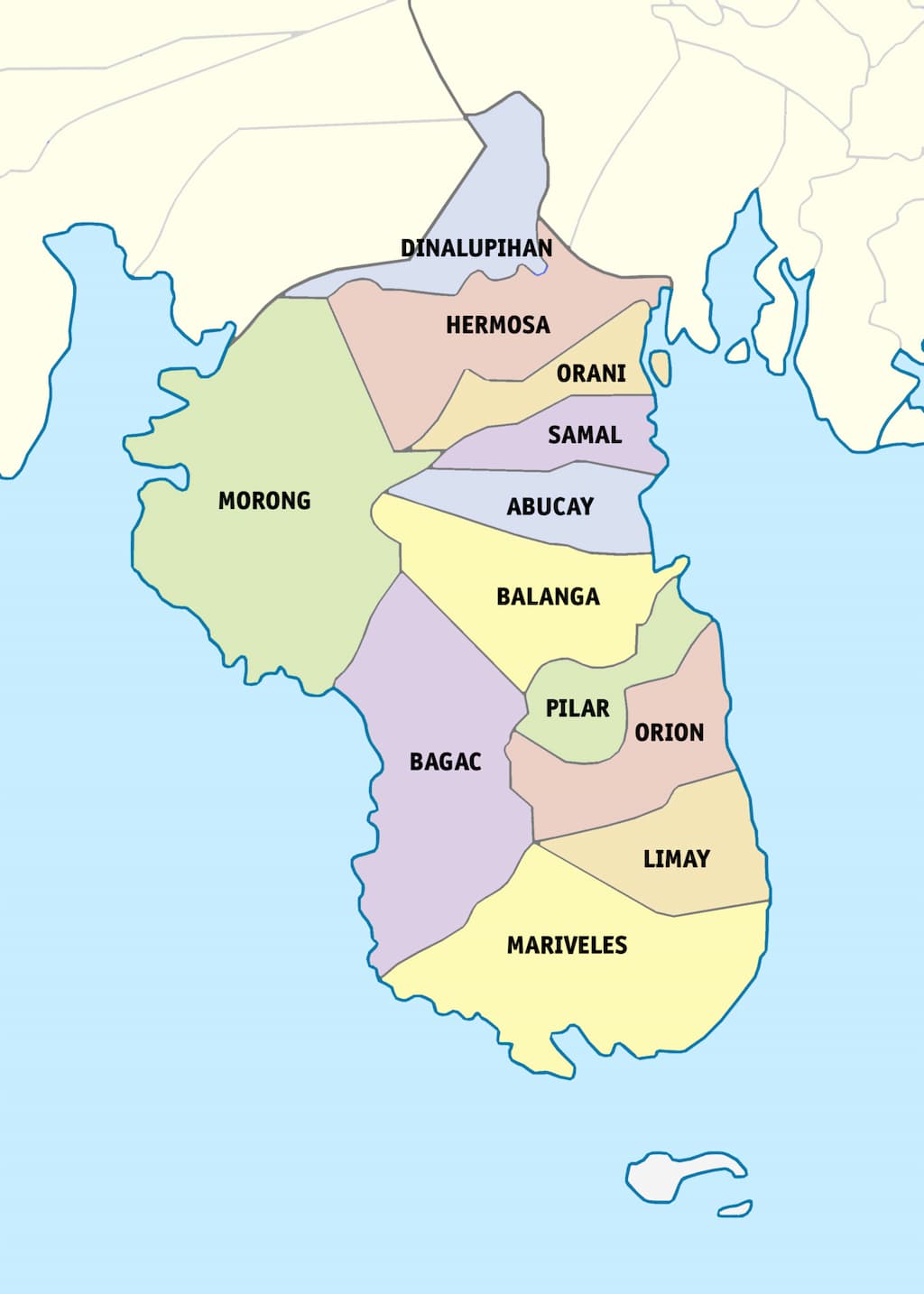Bataan Map 