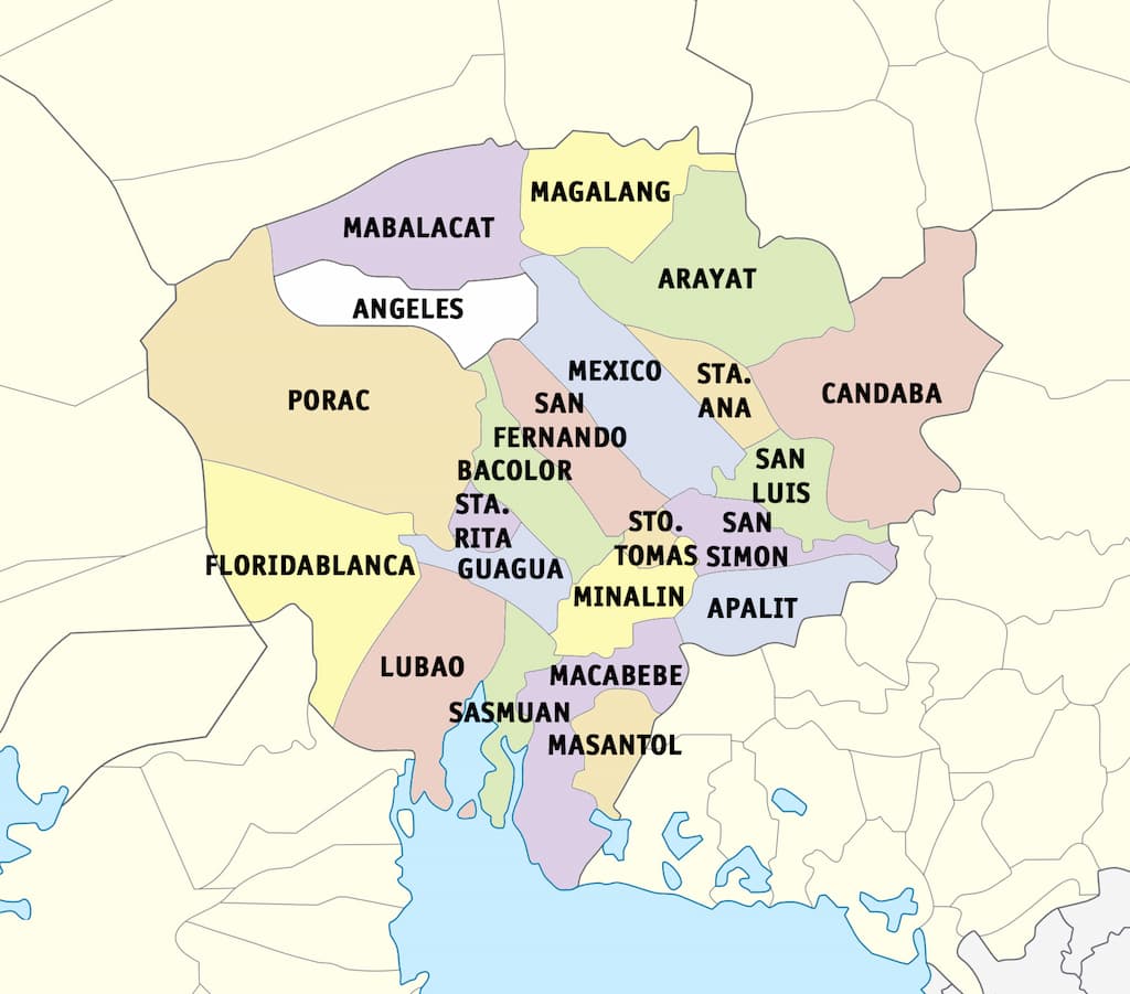 Pampanga Map 
